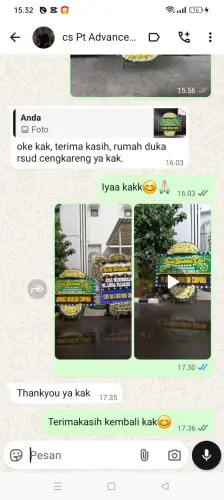 Testimonial Papan Bunga Pernikahan bintaro jaya