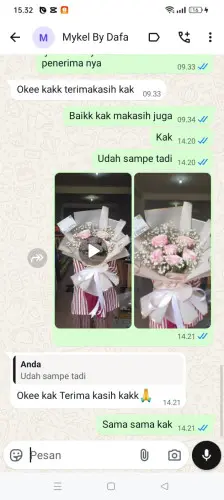 Testimonial Buket Bunga bintaro jaya