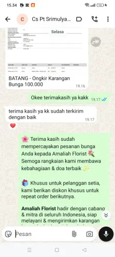Testimonial Papan Bunga bintaro jaya