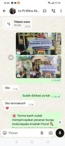 Testimonial Papan Bunga bintaro jaya